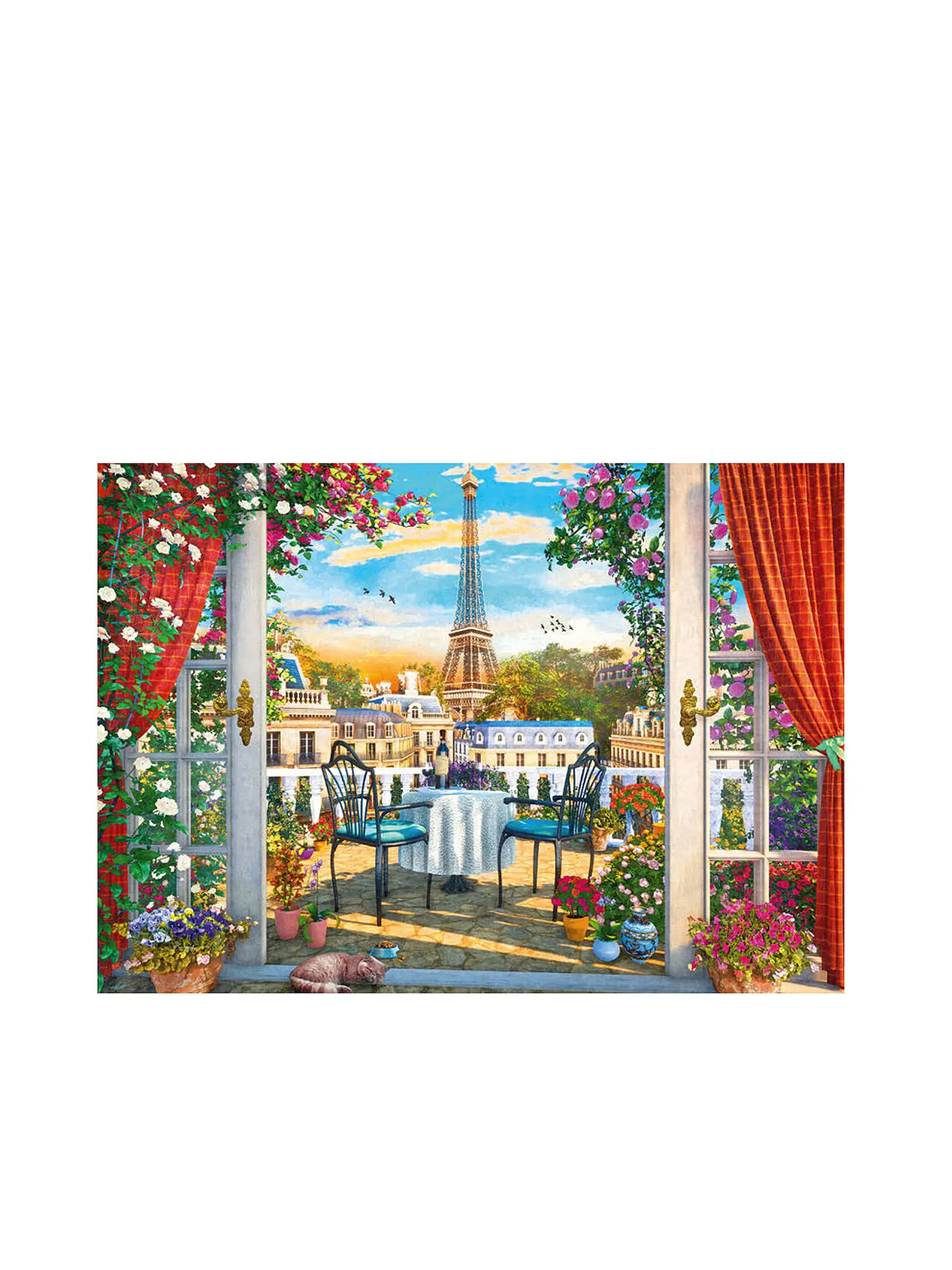 SCHMIDT-SPIELE | Puzzle Terrasse in Paris 1000 Teile | 